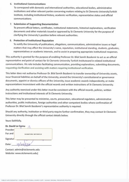 Expanded Letter of Authority — Page 2
